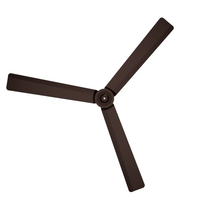 Ventilador ANNE XL marrón óxido palas marrón óxido luz confort Sulion