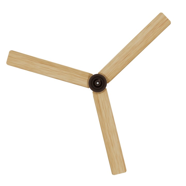 Ventilador ANNE XL marrón óxido palas madera clara luz confort Sulion