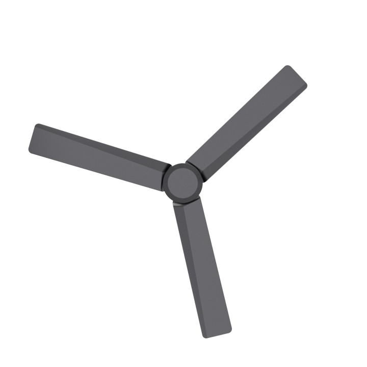 Ventilador ANNE M gris grafito palas gris grafito sin luz – Sulion