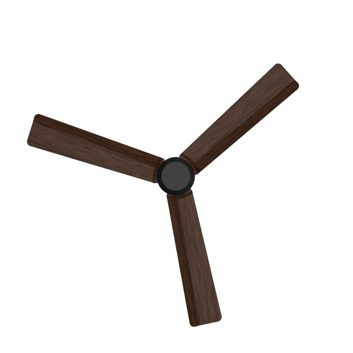 Ventilador ANNE M gris grafito palas madera oscura sin luz – Sulion