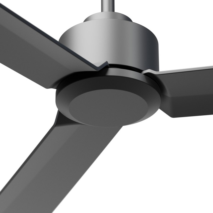 Ventilador ANNE XL gris grafito palas gris grafito sin luz – Sulion