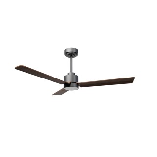 Ventilador ANNE M gris grafito palas madera oscura luz general – Sulion