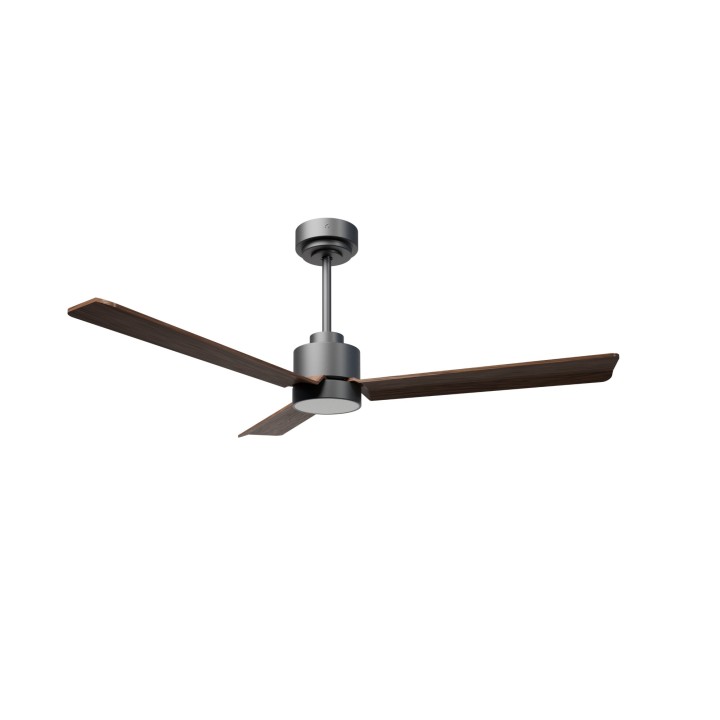 Ventilador ANNE M gris grafito palas madera oscura luz general – Sulion