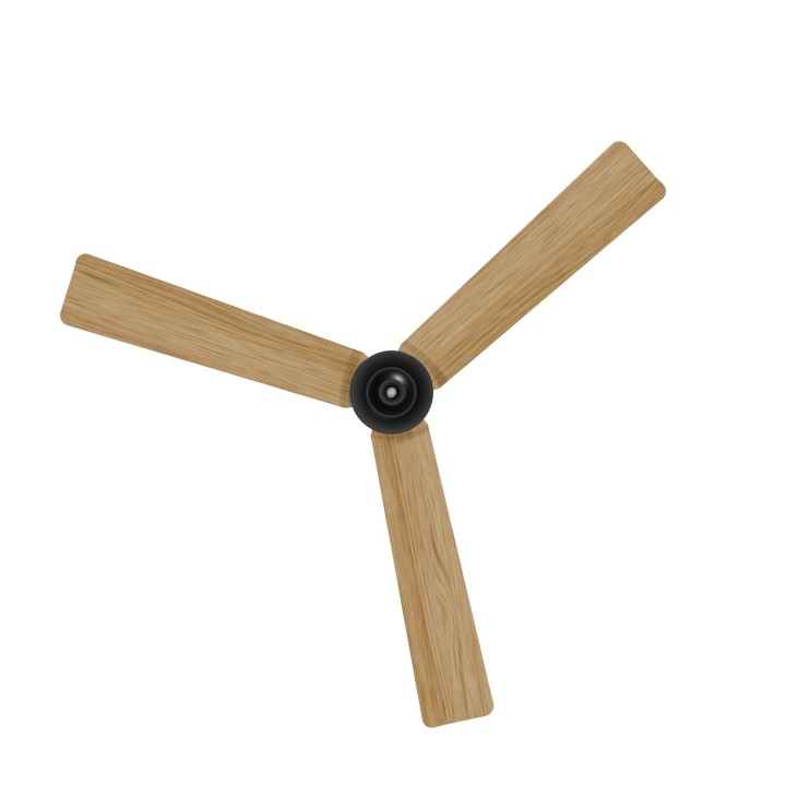 Ventilador ANNE M gris grafito palas madera clara luz confort – Sulion