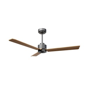 Ventilador ANNE M gris grafito palas madera media luz confort – Sulion