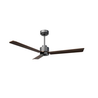 Ventilador ANNE M gris grafito palas madera oscura luz confort Sulion