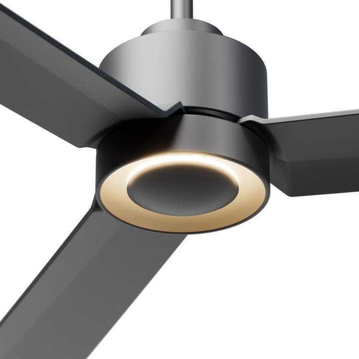 Ventilador ANNE XL gris grafito pala gris grafito luz indirecta Sulion