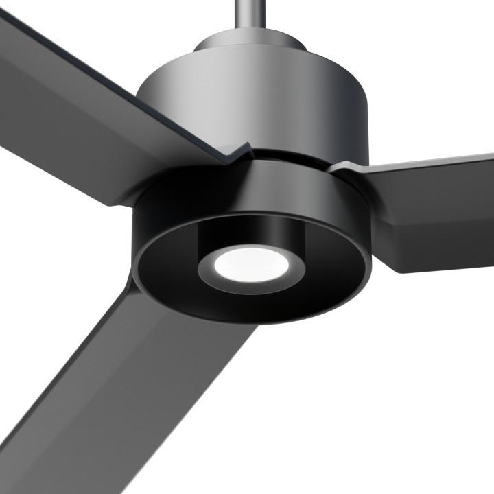 Ventilador ANNE XL gris grafito palas gris grafito luz focal – Sulion