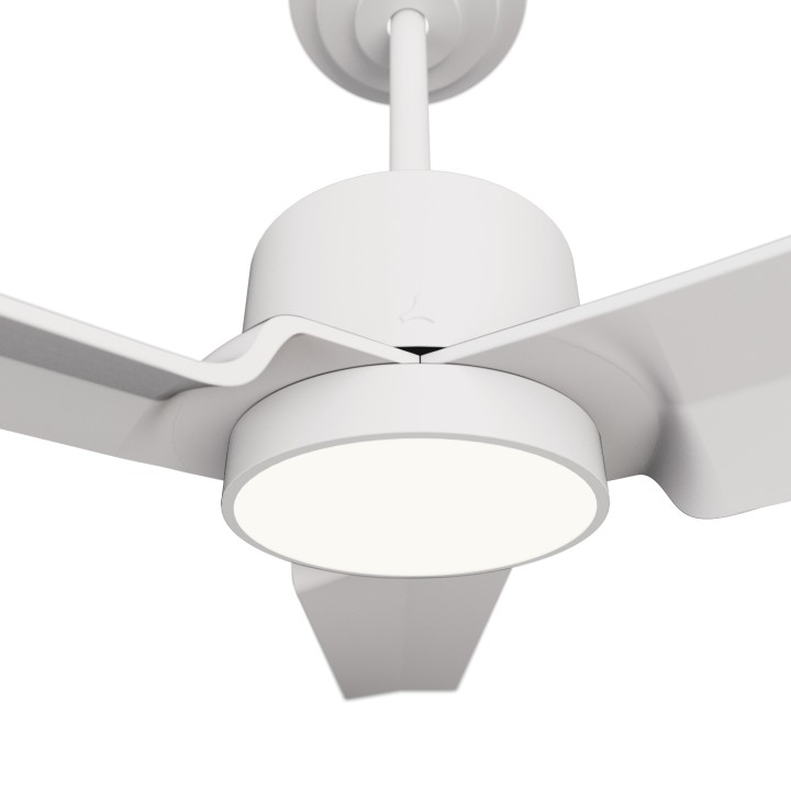 Ventilador ANNE XXL blanco palas blancas luz general – Sulion