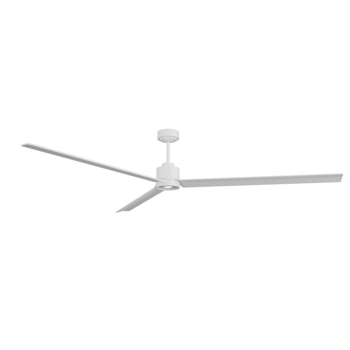 Ventilador ANNE XXL blanco palas blancas luz focal – Sulion
