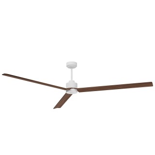 Ventilador ANNE XXL blanco palas madera oscura luz confort – Sulion