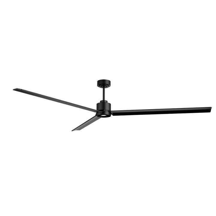 Ventilador ANNE XXL negro palas negras luz focal – Sulion