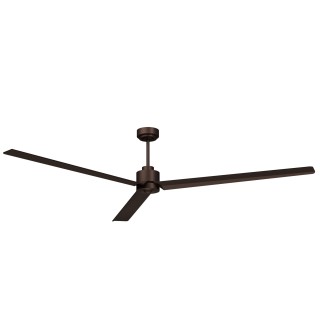 Ventilador ANNE XXL marrón óxido palas marrón óxido luz confort Sulion