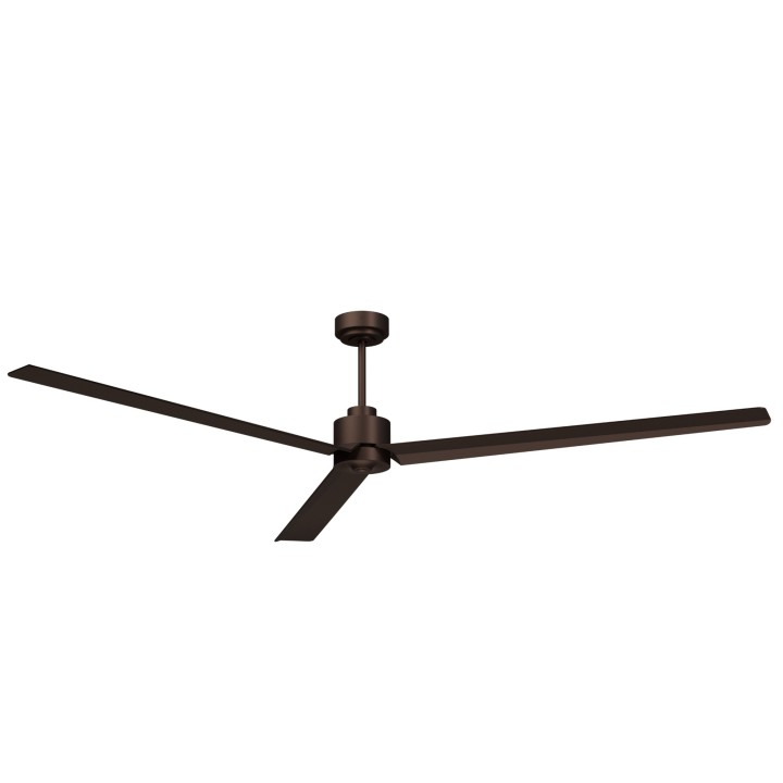 Ventilador ANNE XXL marrón óxido palas marrón óxido luz confort Sulion