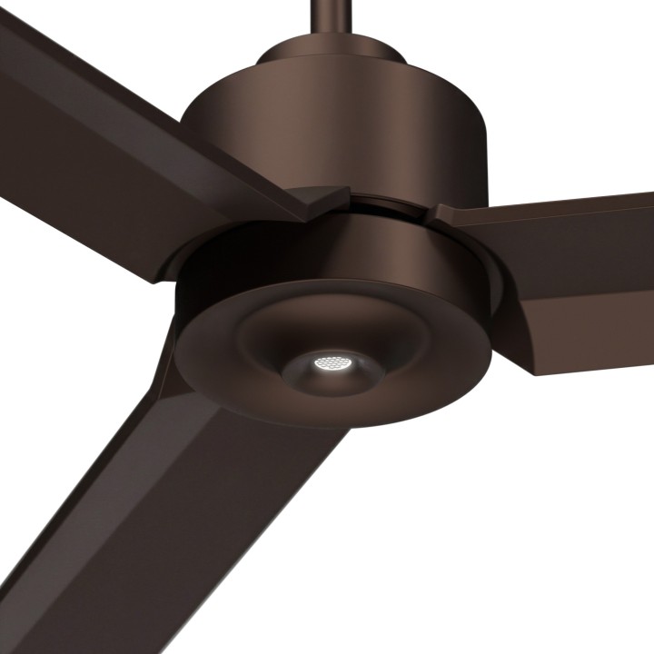 Ventilador ANNE XXL marrón óxido palas marrón óxido luz confort Sulion