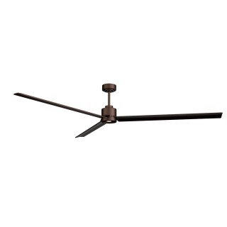 Ventilador ANNE XXL marrón óxido palas marrón óxido luz focal – Sulion