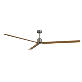 Ventilador ANNE XXL gris grafito palas madera media sin luz – Sulion