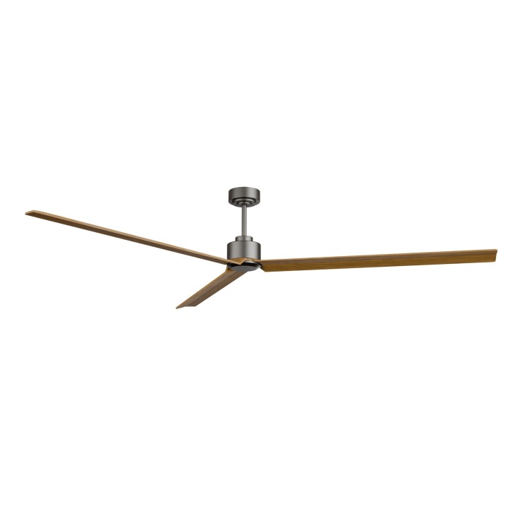 Ventilador ANNE XXL gris grafito palas madera media sin luz – Sulion
