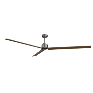 Ventilador ANNE XXL gris grafito palas madera oscura sin luz – Sulion