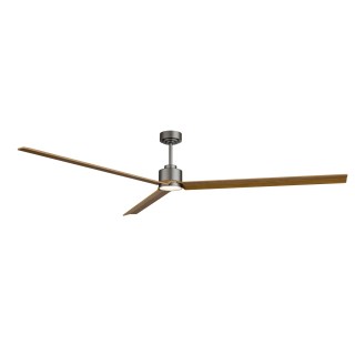 Ventilador ANNE XXL gris grafito palas madera media luz general – Sulion