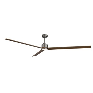 Ventilador ANNE XXL gris grafito palas madera oscura luz general – Sulion
