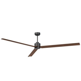 Ventilador ANNE XXL gris grafito pala madera oscura luz confort Sulion