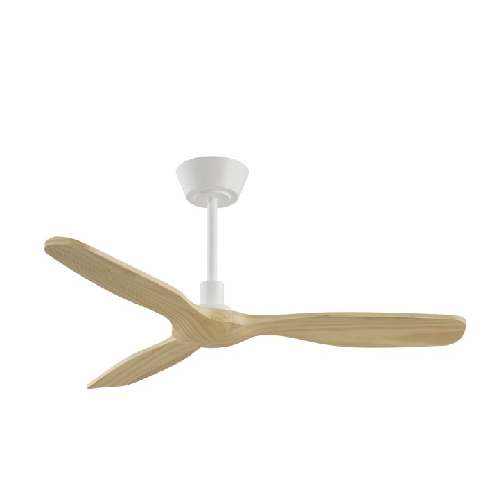 Ventilador BALCONY NEO M blanco palas madera clara sin luz – Sulion