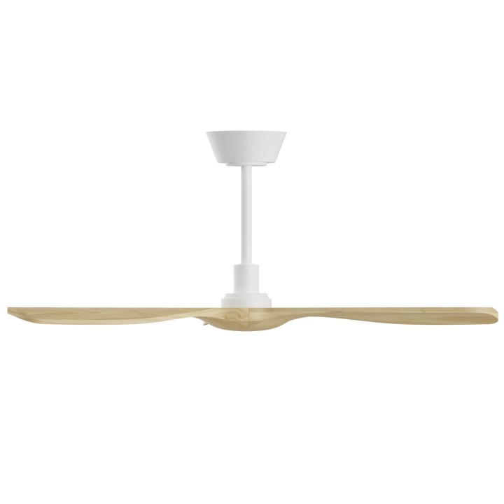 Ventilador BALCONY NEO M blanco palas madera clara sin luz – Sulion