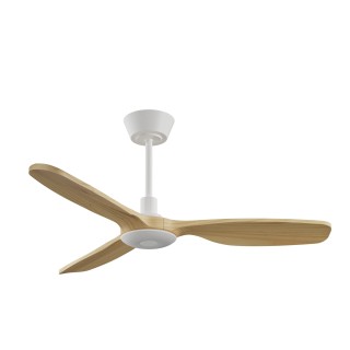 Ventilador BALCONY NEO M blanco palas madera clara con luz – Sulion