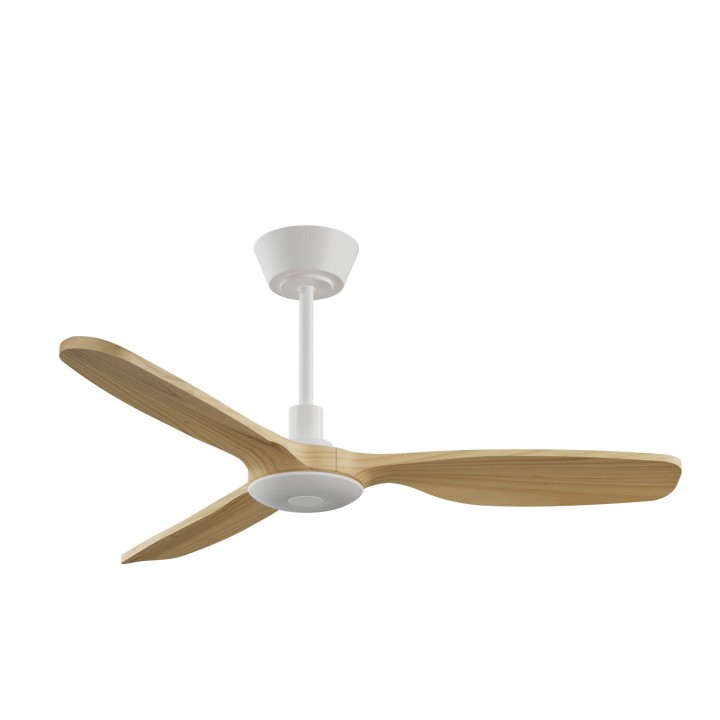 Ventilador BALCONY NEO M blanco palas madera clara con luz – Sulion