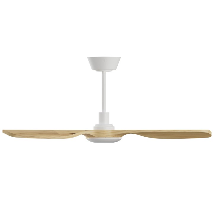 Ventilador BALCONY NEO M blanco palas madera clara con luz – Sulion