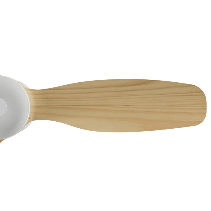 Ventilador BALCONY NEO M blanco palas madera clara con luz – Sulion