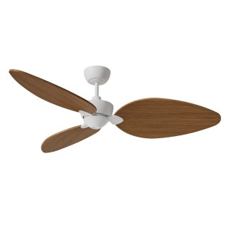Ventilador ALMA L blanco madera clara luz confort – Sulion