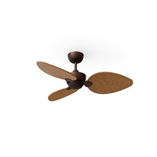 Ventilador ALMA S óxido madera clara sin luz – Sulion