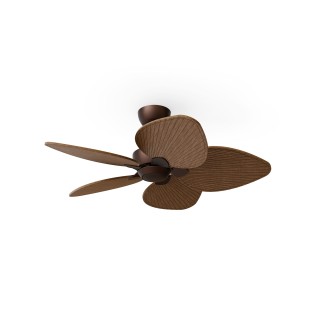 Ventilador ALMA S óxido madera oscura sin luz – Sulion
