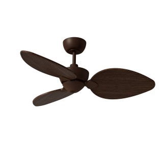 Ventilador ALMA S óxido madera media luz confort – Sulion