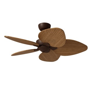 Ventilador ALMA S óxido madera oscura luz confort – Sulion