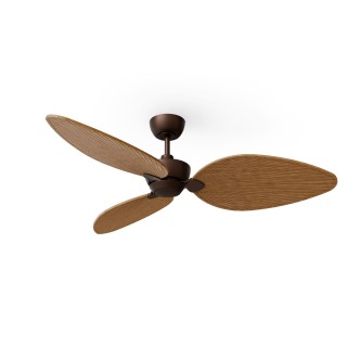 Ventilador ALMA L óxido madera clara sin luz – Sulion