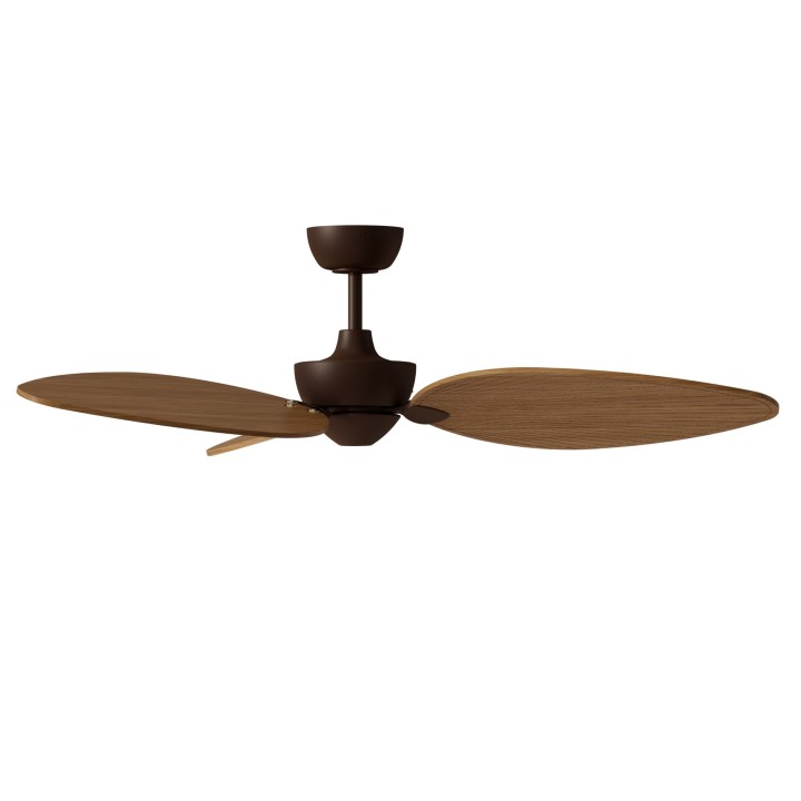Ventilador ALMA L óxido madera clara luz confort – Sulion