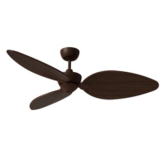 Ventilador ALMA L óxido madera media luz confort – Sulion