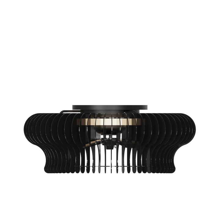 Ventilador DAYA STYLE negro con doble motor rotativo y luz – Sulion