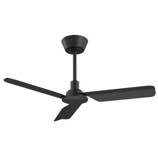 Ventilador NOX S negro diseño contemporáneo – Sulion