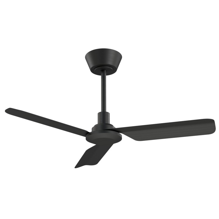 Ventilador NOX S negro diseño contemporáneo – Sulion