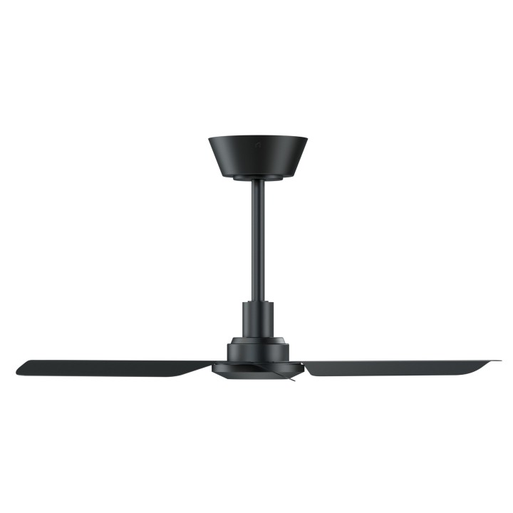Ventilador NOX S negro diseño contemporáneo – Sulion