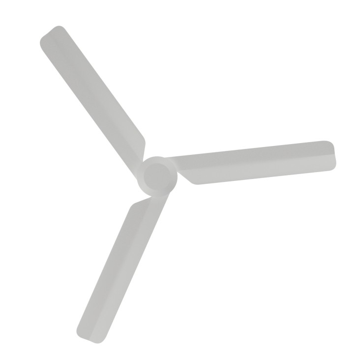 Ventilador NOX L blanco diseño contemporáneo – Sulion