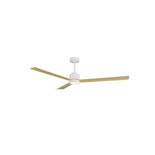 Ventilador ANNE XL blanco palas madera clara luz general – Sulion
