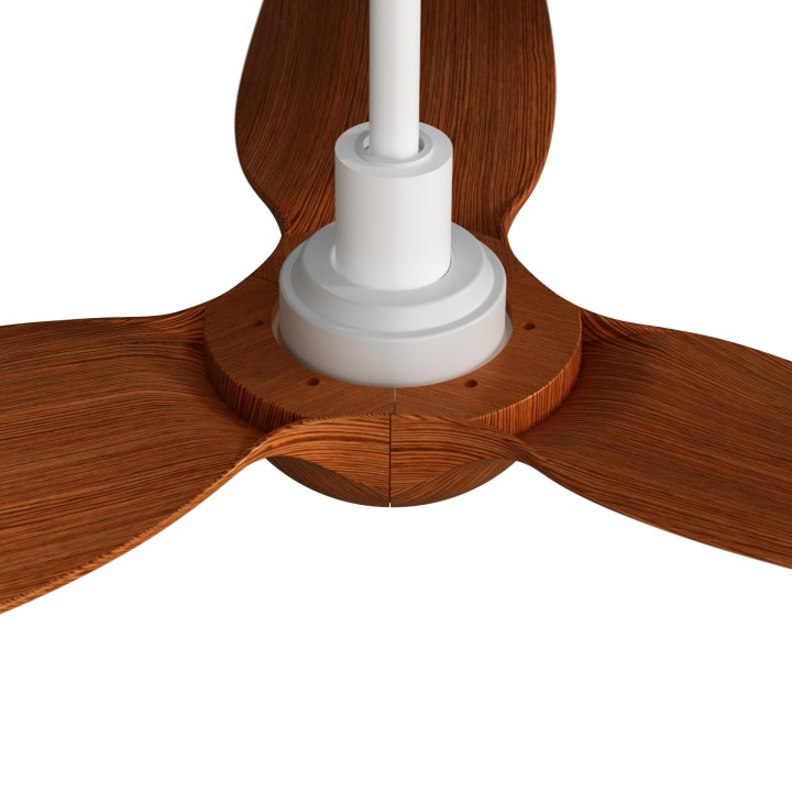 Ventilador IVY NEO S blanco palas madera con luz focal – Sulion