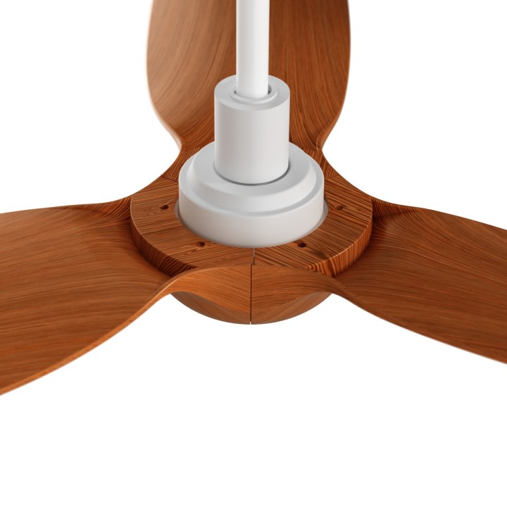 Ventilador IVY NEO L blanco palas madera con luz focal – Sulion
