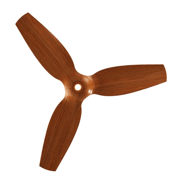 Ventilador IVY NEO S negro palas madera con luz focal – Sulion