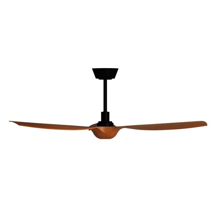 Ventilador IVY NEO L negro palas madera con luz focal – Sulion